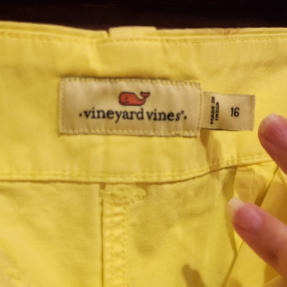 VINEYARD VINES Washed Dayboat Shorts - Size 16 NWT Safety Yellow Derby Infield - Picture 6 of 7